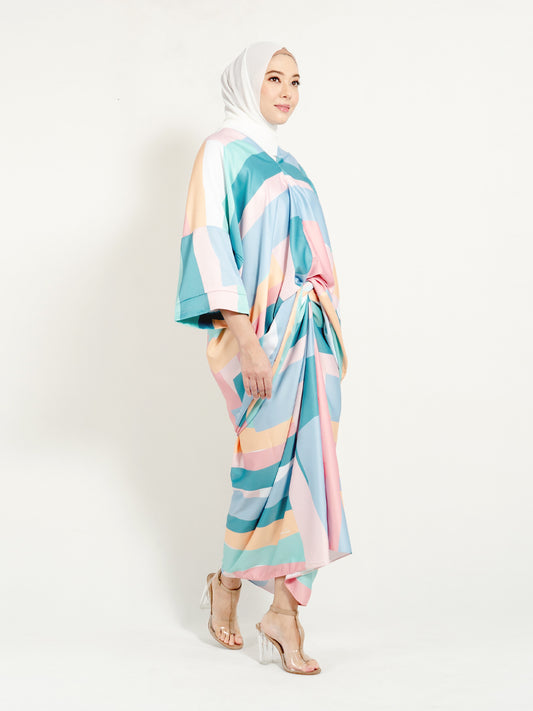Ayana Top Turquoise Geometry