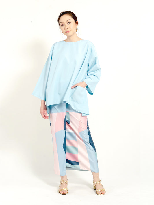 Pareo Blue Geometry
