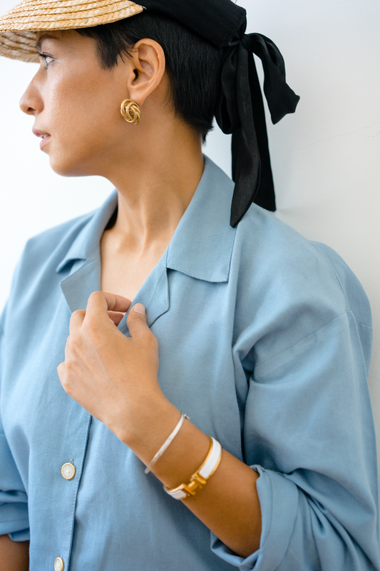 Yuki Shirt in Dusty Blue