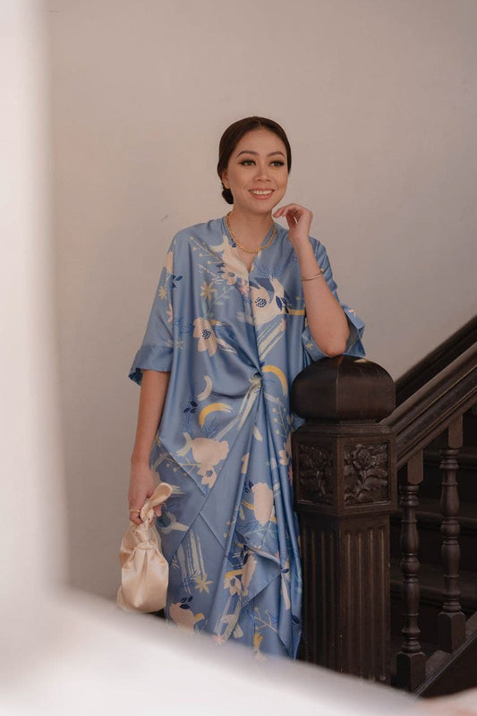 Diah Top in Dusty Blue